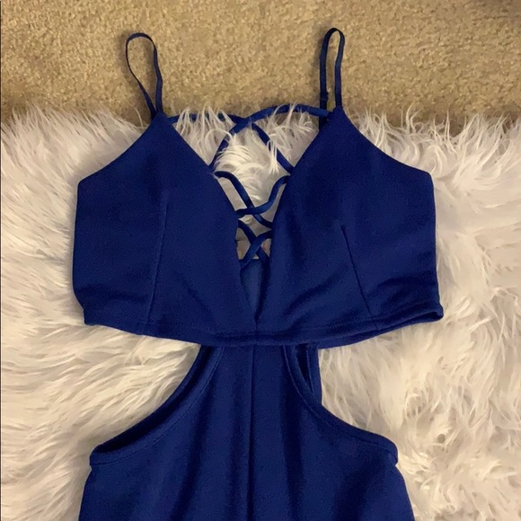 Blue jumpsuit - Picture 2 of 2